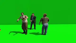 Pavel lester and Micheal dance green Screen GTAV