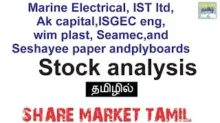 Marine Electrical, IST ltd, Ak capital,Iwim plast, Seamec,and Seshayee paper  stock analysis