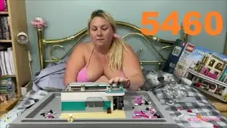 STAY HOME WITH BBW ADELESEXYUK BUILDING HER LEGO CREATOR DINER SET PART 2