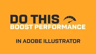 Try this to speed up your illustrator's performance | How to fix lag in illustrator