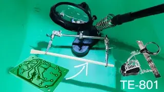 How to Assemble Helping Hand Magnifier LED Light With Soldering Stand TE-801