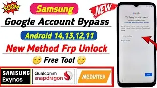 🔥New Method-🔥All Samsung FRP Bypass | Unlock 2024 All Android 12/13/14 | Google Account Remove