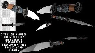 KNIFE ANIMATION PACK V1 | MOTION GRAPHICS | BACKGROUND TRANSPARENT