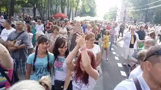 Группа Шарман Балаган поздравили жителей города Петергофа с днем рождения! 14.07.2018 год(2)
