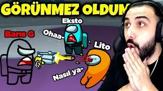 OHAA 😱 GÖRÜNMEZ OLDUM!! KESTİKLERİM FARK ETMEDİ!! EKİPLE YENİ AMONG US MODU!! | Barış Can