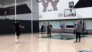 Giannis Antetokounmpo Practicing 3 Pointers