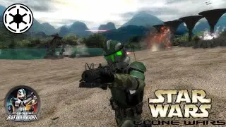 Star Wars Battlefront II (2005) Mod - Legends 1.3 - Kashyyyk - Republic Side