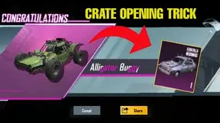 CRATE OPENING TRICKS PUBG MOBILE | FREE NEW VEHICLES SKIN PUBG CRATE OPENING |