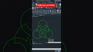 AutoCAD Practice Drawing for Beginners | 2D Mechanical Design Exercise