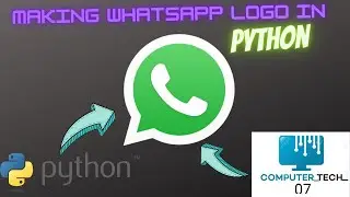 How to make WhatsApp logo in python. 