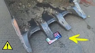 iPHONE X vs ЭКСКАВАТОР !