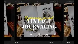 ▪️4K ASMR vintage journaling▪️새로운 노트에 또다른 시작▪️빈티지다꾸▪️