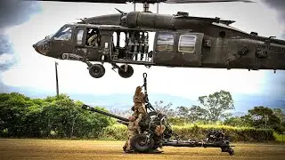 U.S. Army UH-60 Black Hawk Helicopters Conduct Load