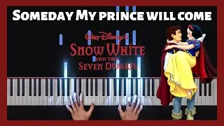 Snow White: Someday My price will comee | Easy Piano Tutorial | 4K 60fps