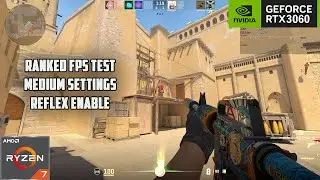 Counter-Strike 2 / CS2 : RTX 3060 12 GB + Ryzen 5700X : RANKED FPS TEST : Mirage 1