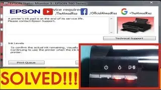 Epson T60/T50  Error A printer's ink pad is at the end of its service iife. SOLVED!!! Easy Steps