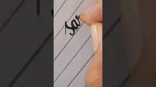 how to write using cut marker in English tutorial ✅ #handwriting #english #name #marker #calligraphy
