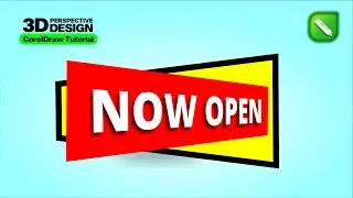 3D Perspective Effect in Corel Draw | How to create Isometric Text Effect 
