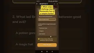 What unique challenge does Doomerette face as a vampire hunter? || Memefi Video Quiz Answers