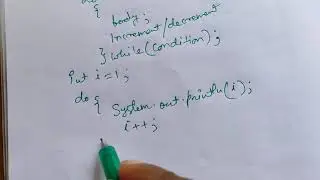 HOW TO CREATE DO WHILE LOOP IN JAVA
