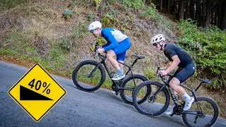 Sprinter vs Climber up NorCal's Steepest Climb