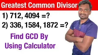 How To Find The Greatest Common Divisor By Using Calculator | Math Trick |