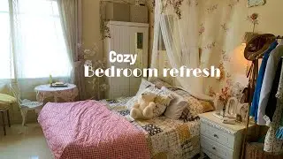 Midsummer diaries☀️🛌🌸Decorating & Refreshing my bedroom into cozy space, summer vlog