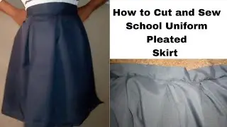 How to Cut and Sew a Pleated Skirt Quickly and Easily.