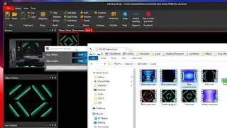 Drag and drop video file to LED Strip Studio to quickly play video content on your LED strips.