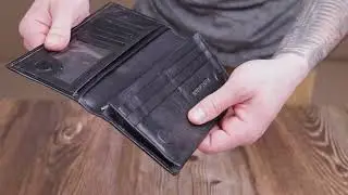 Обзор мужского кошелька из натуральной кожи ST Leather 19414