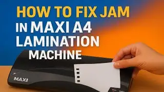 How to Fix Jam in MAXI A4 Lamination Machine | Easy Repair Guide!