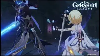 Lumine Fights Abyss Herald and Finds Aether!