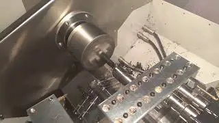 Самодельный токарный ЧПУ из 1д601 ... обработка мелких деталек 4.. DYI CNC lathe/ POM machining.