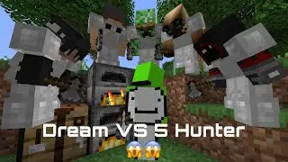 Minecraft Dream VS 5 Hunters Dream Speedrunner 10,000 IQ 2021  Gameplay