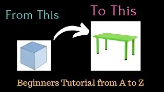 Mastering Blender : Transform a Cube into a Table in Simple Steps”