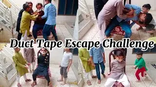Kids hogtie escape challenge kiya aj | Duct tape chair challenge kiya | Ch Tabraiz