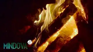 MINDOVA  -  Log fire crackling. Trouble sleeping watch this video.