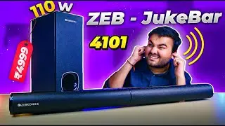 2.1 Channel 110W Soundbar under ₹5000/- 😍 | Zebronics Juke Bar 4101