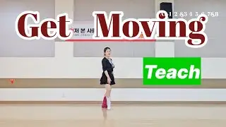 Get Moving Line Dance ( Tutorial)겟 무빙 스탭설명