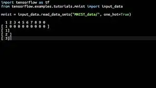 Load The MNIST Data Set in TensorFlow So That It Is In One Hot Encoded Format