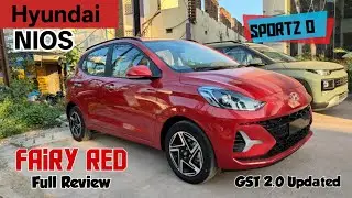 i10 Nios Sportz Optinal 🔥 Fairy Red Colour