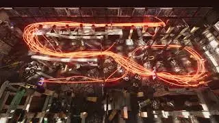 AlphaPilot FlightGoggles simulation challenge: Overhead view