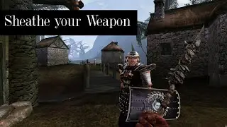 Sheathe your weapon - Morrowind Mod Showcase
