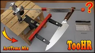 Sharpening a knife with my new knife sharpener from AliExpress - the upgraded TooHR 0 sharpener