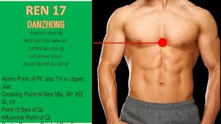 REN 17 DANZHONG (CHEST CENTER, WITHIN THE BREAST, UPPER SEA OF QI, CENTRAL HALL, PENETRATING ODOR)