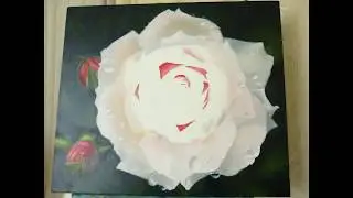 Рождение розы №2. Живопись маслом, гиперреализм/oil painting.