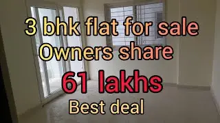 3 bhk flat for sale || 61 lac only || Low-price || KPHB || Code:Par-59.