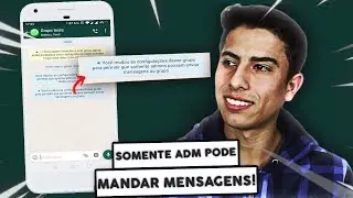 Como ativar para apenas ADMINISTRADORES ENVIEM MENSAGENS em grupos do WhatsApp