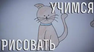 Как нарисовать кота.  How to draw a cat.