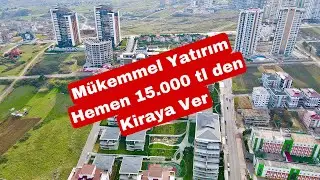 Samsun Atakum Nü Teras Sitesinde Satılık Daire Mükemmel Yatırım 15.000 tl den Kiraya Ver